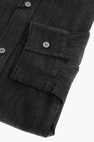 CC COLLECTION Cotton Shirt with Standard Collar