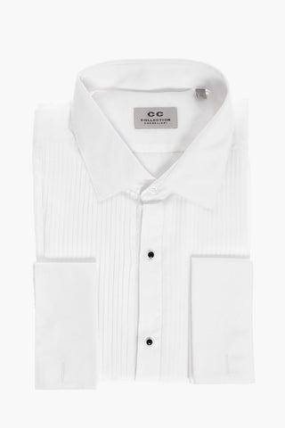CC COLLECTION Popeline Cotton Tuxedo Shirt