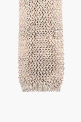Crochet Linen Blend Tie