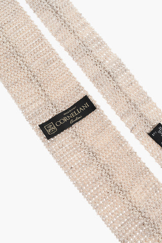 Crochet Linen Blend Tie