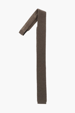 Cravatta in Maglia in Misto Cashmere