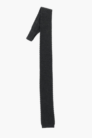 Cravatta in Maglia in Misto Cashmere