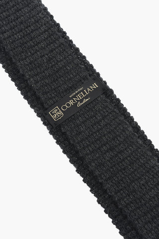 Cravatta in Maglia in Misto Cashmere
