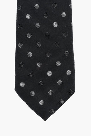 CC COLLECTION Cravatta in Misto Lana a Pois