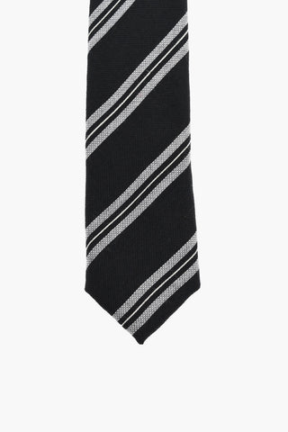 CC COLLECTION Krawatte aus Seidenmischung mit Querstreifen