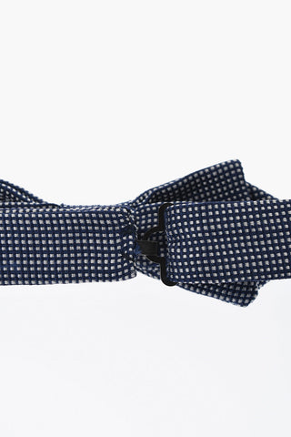 Papillon in Seta Motivo Pin Check