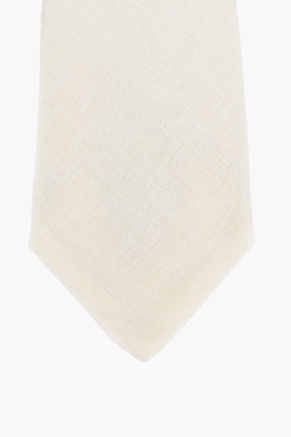 Monochrome Linen Tie