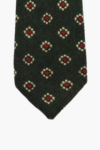 CC COLLECTION Geometric Patterned Wool Tie