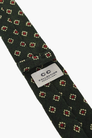 CC COLLECTION Geometric Patterned Wool Tie