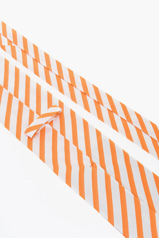Oblique Striped Silk Satin Tie