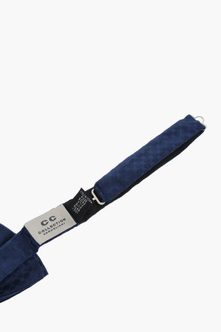 CC COLLECTION Jacquard Silk Pocket Square and Bow Tie Set