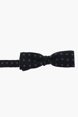 CC COLLECTION Papillon in Misto Lana con Motivo a Pois