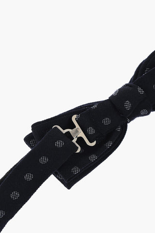 CC COLLECTION Papillon in Misto Lana con Motivo a Pois