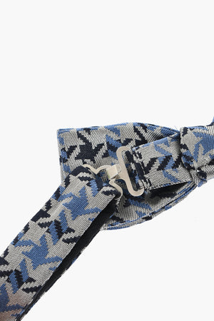 CC COLLECTION Papillon in Seta Motivo Pied de Poule