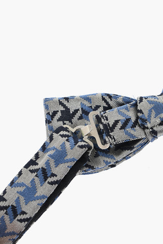 CC COLLECTION Papillon in Seta Motivo Pied de Poule