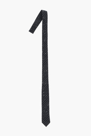 면 혼방 넥타이 도트 무늬