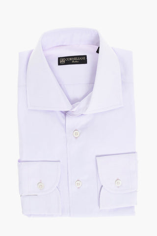 Popeline Cotton Shirt with Standard Collar