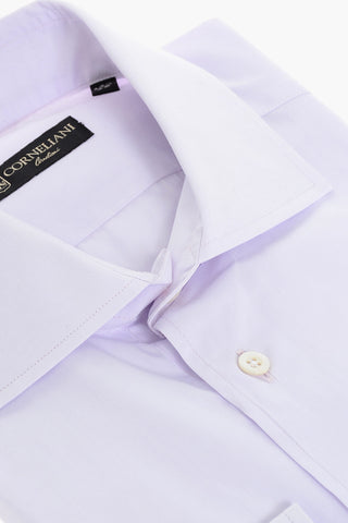 Popeline Cotton Shirt with Standard Collar