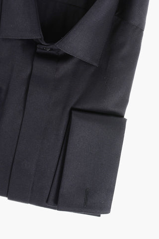 CC COLLECTION Popeline Shirt with Hidden Buttoning