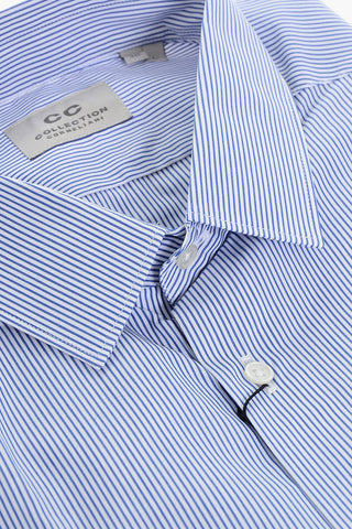 CC COLLECTION Camicia in Popeline Motivo Hairline