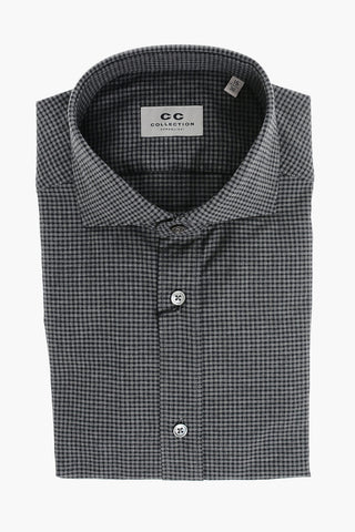 CC COLLECTION Camicia in Cotone con Motivo Gingham