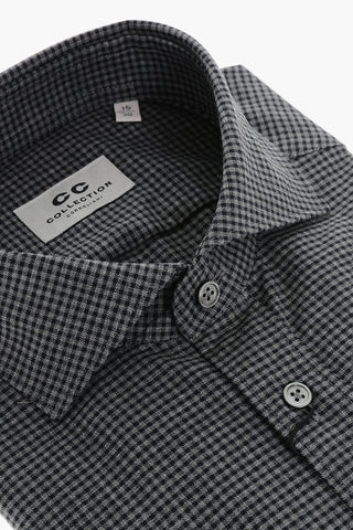 CC COLLECTION Camicia in Cotone con Motivo Gingham