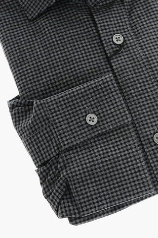 CC COLLECTION Camicia in Cotone con Motivo Gingham