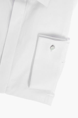 CC COLLECTION Stretch Popeline Shirt with Hidden Buttoning