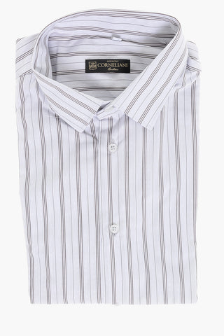 Camicia in Cotone con Motivo a Righe Balanced