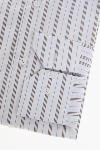 Camicia in Cotone con Motivo a Righe Balanced