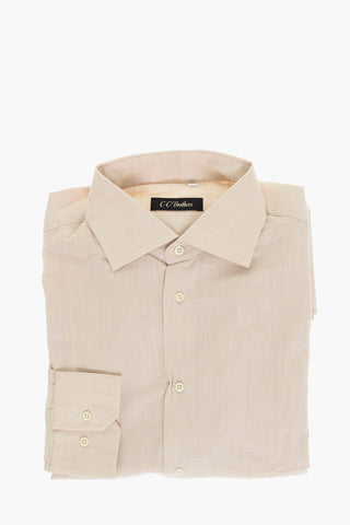 CC BROTHERS Cotton Shirt with Standard Collar