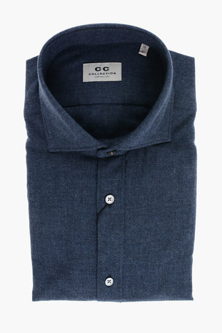 CC COLLECTION Cotton Shirt with Standard Collar