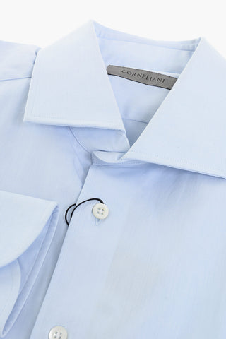 Twill Cotton Shirt with Standard Collar