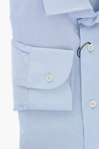 Twill Cotton Shirt with Standard Collar