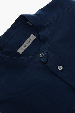 Cotton Saharan Shirt with Mandarin Collar