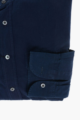 Cotton Saharan Shirt with Mandarin Collar