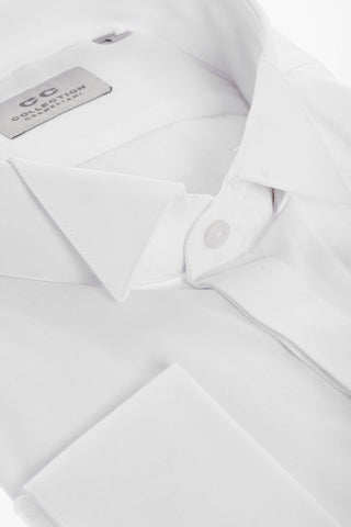 CC COLLECTION Jacquard Cotton Wing-tip Shirt
