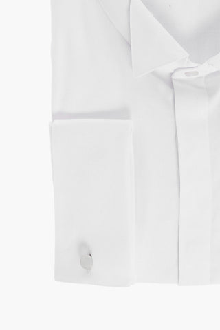 CC COLLECTION Jacquard Cotton Wing-tip Shirt