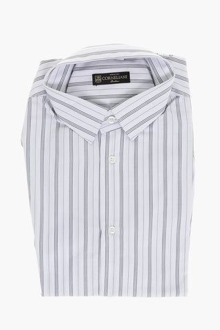 Camicia in Cotone con Motivo a Righe Balanced