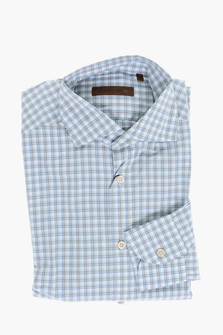 ID Camicia in Cotone con Motivo a Quadri