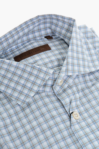 ID Camicia in Cotone con Motivo a Quadri