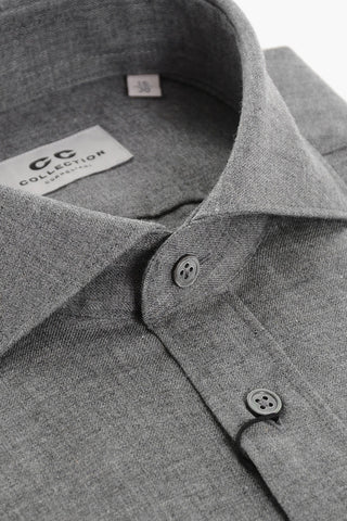 CC COLLECTION Cotton Shirt with Standard Collar