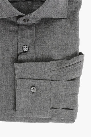 CC COLLECTION Cotton Shirt with Standard Collar