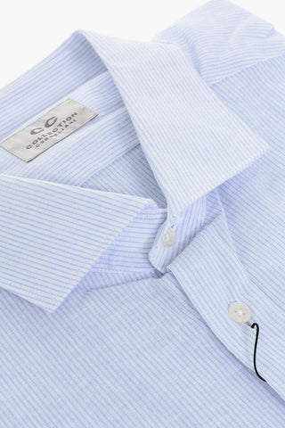 CC COLLECTION Camicia in Misto Lino Hairline