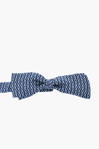 CC COLLECTION Silk Bow Tie with Geometric Pattern