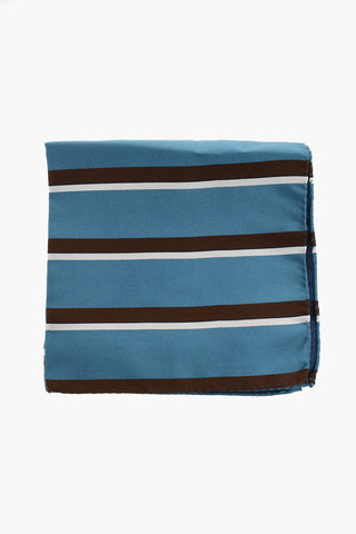 Bayadere Patterned Silk Satin Pocket Square