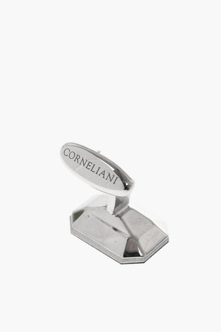 Rhinestoned Brass Cufflinks
