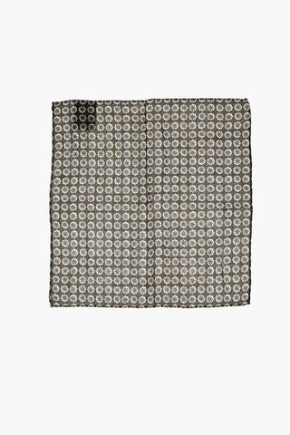 CC COLLECTION Floral Patterned Wool Pocket Square