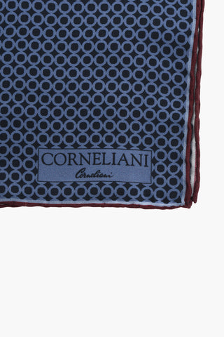 Pochette in Seta con Motivo Geometrico