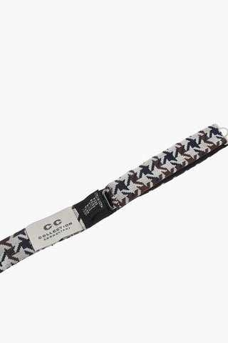 CC COLLECTION Papillon in Seta Motivo Pied de Poule